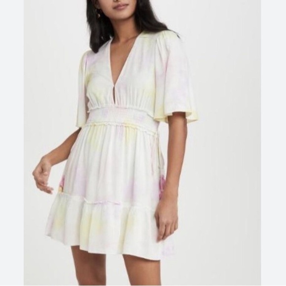 SAYLOR - Maurie Tie-Dye Tassel Mini Dress - Picture 2 of 11